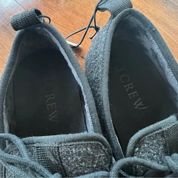J. Crew Gray Wool Chore Slippers 8 NWT