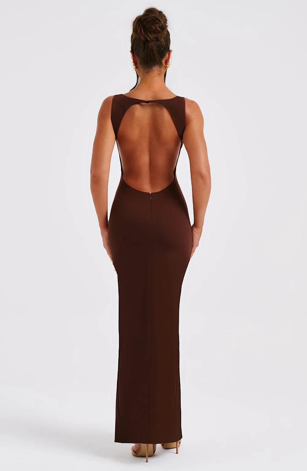 Kassandra Maxi Dress - Chocolate