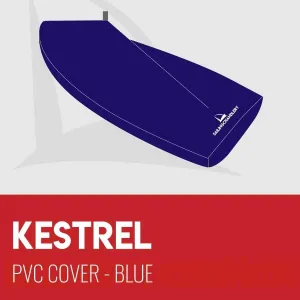 Kestrel Boat Cover - Boom Up - PVC Blue