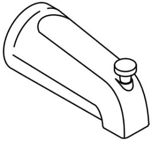 KOHLER K-85556-BV Spout, Slip Diverter Bath