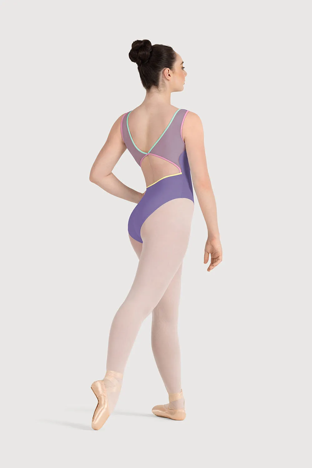 LB5245 - Bloch Chloe Boat Neck & Mesh Back Womens Leotard