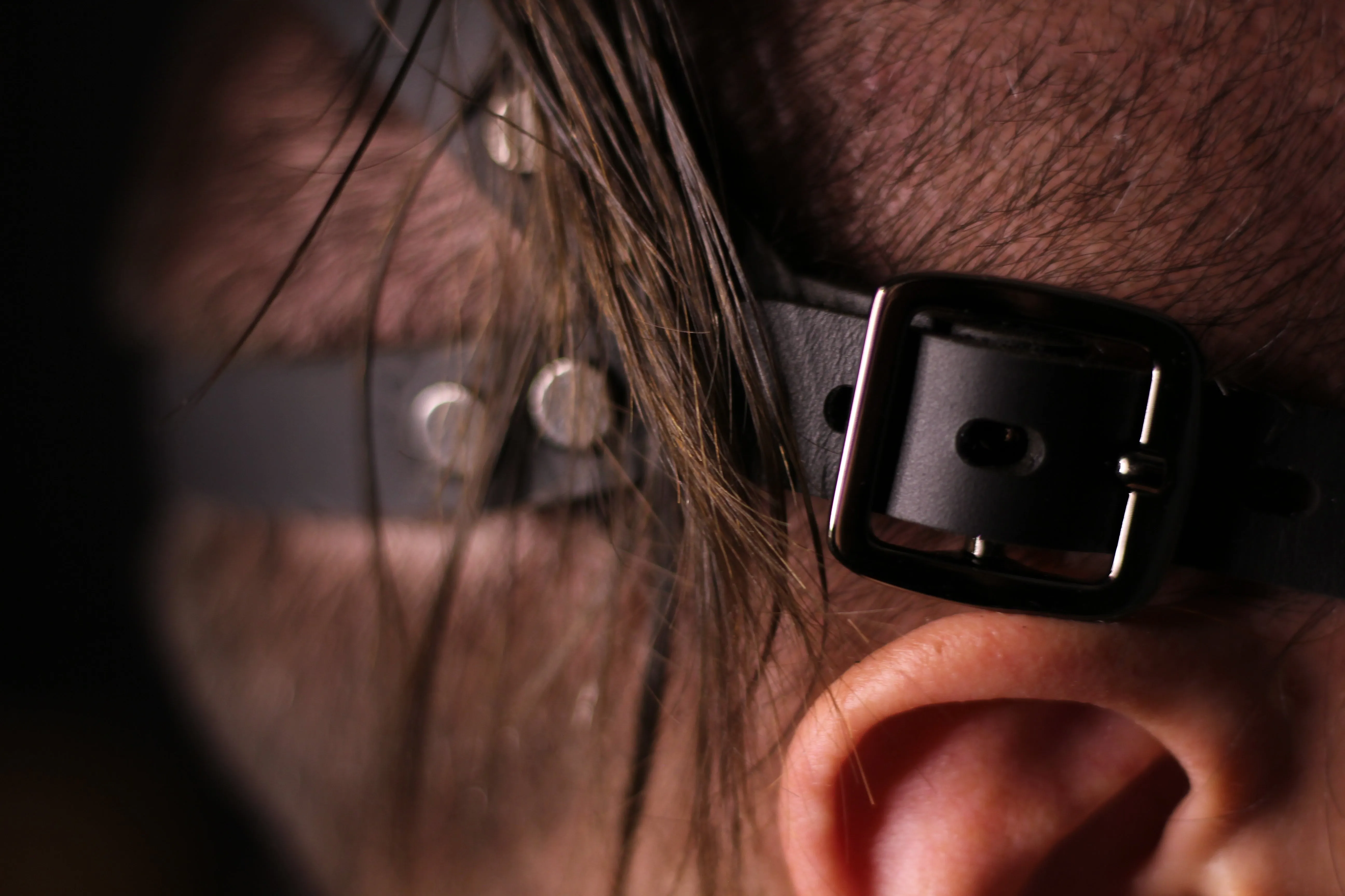 Leather Blindfold with Eye Cups