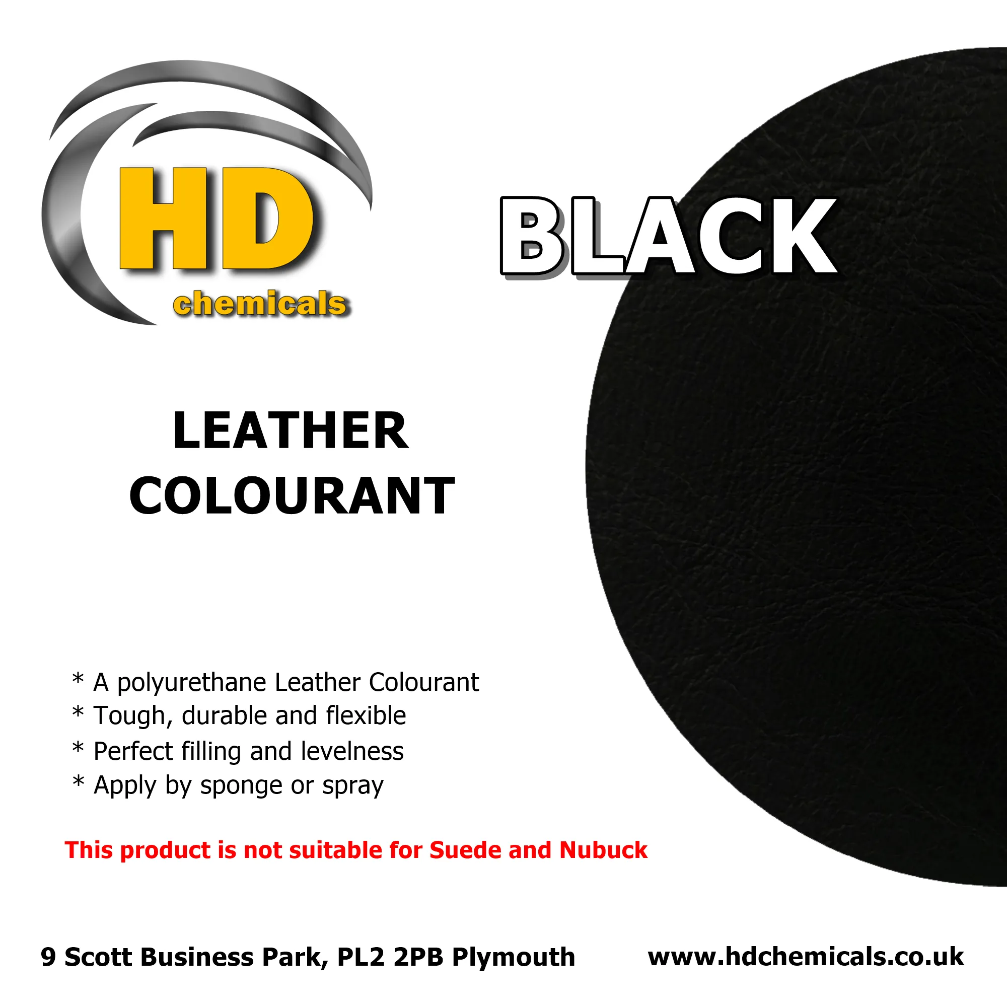 Leather Dye Paint Black