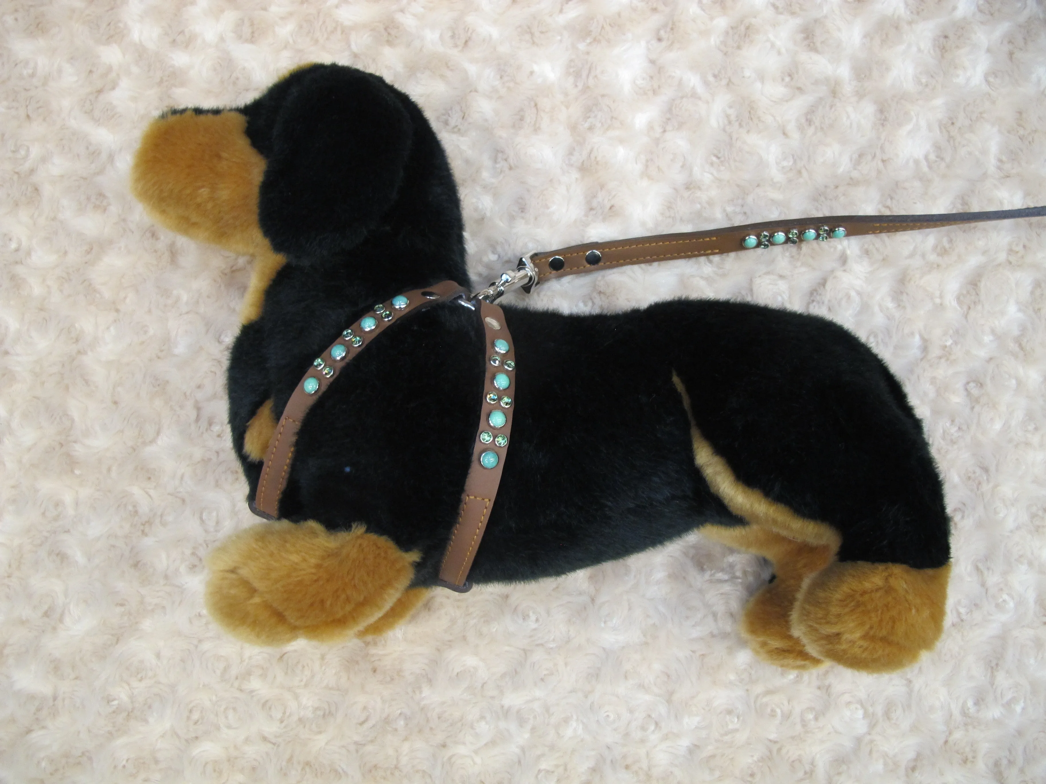 Leather Harness 1/2" Leather Step-In