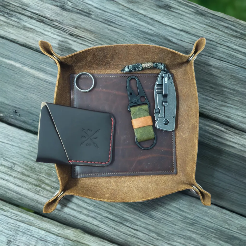 Leather Valet Tray, Large