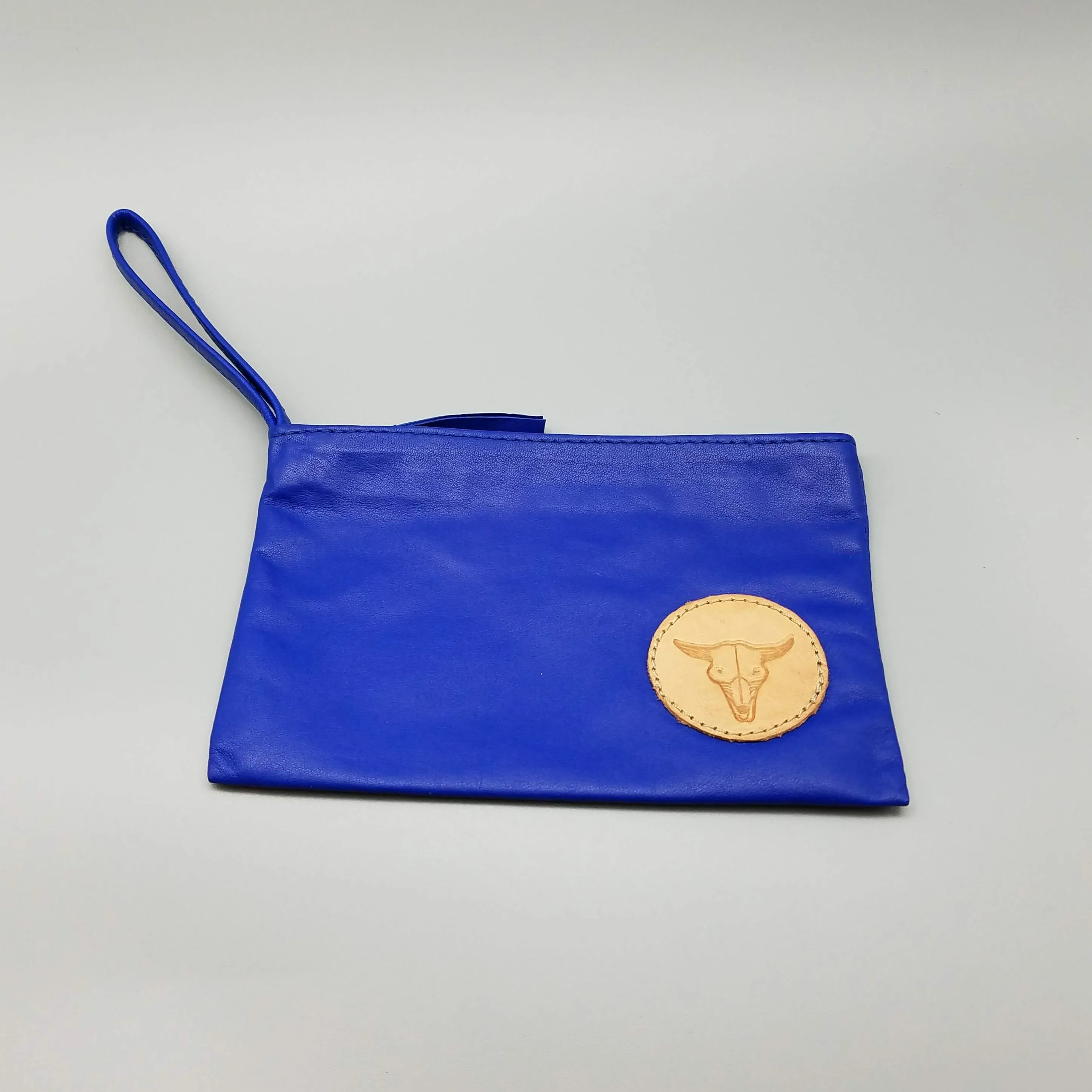 LEATHER WRIST-LET BLUE