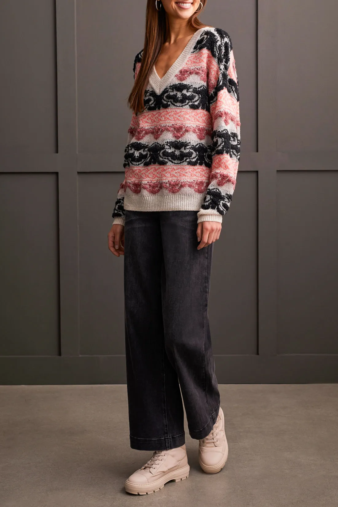 Looped Yarn Sweater