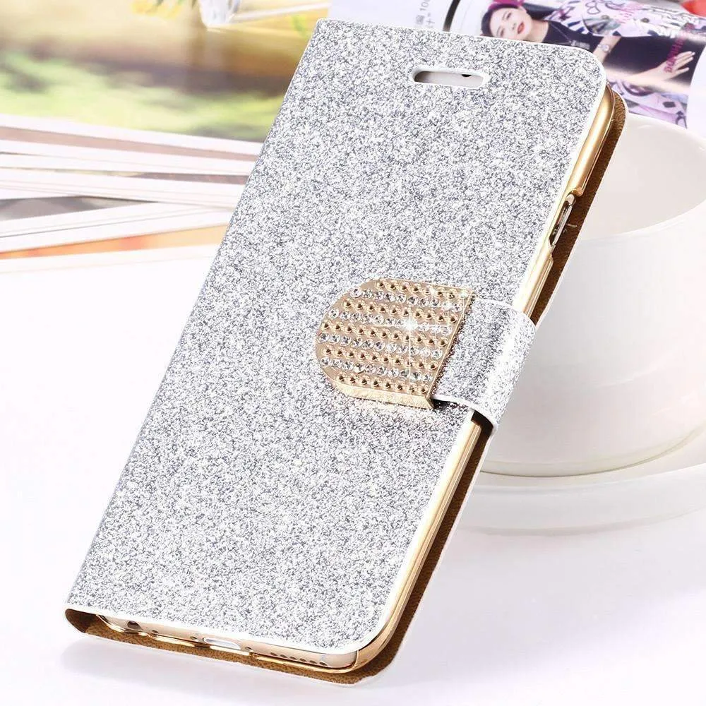 Magnetic Auto Flip Wallet Stand Cell Phone Case