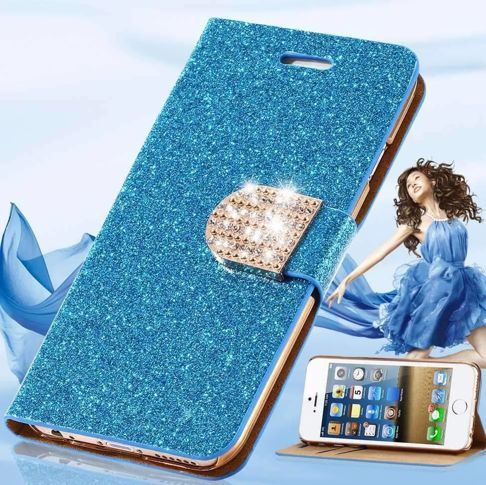 Magnetic Auto Flip Wallet Stand Cell Phone Case
