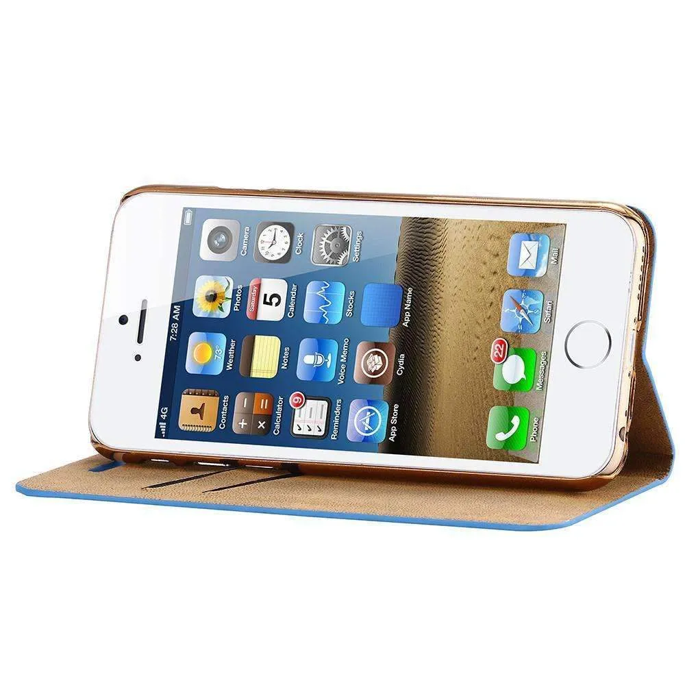 Magnetic Auto Flip Wallet Stand Cell Phone Case
