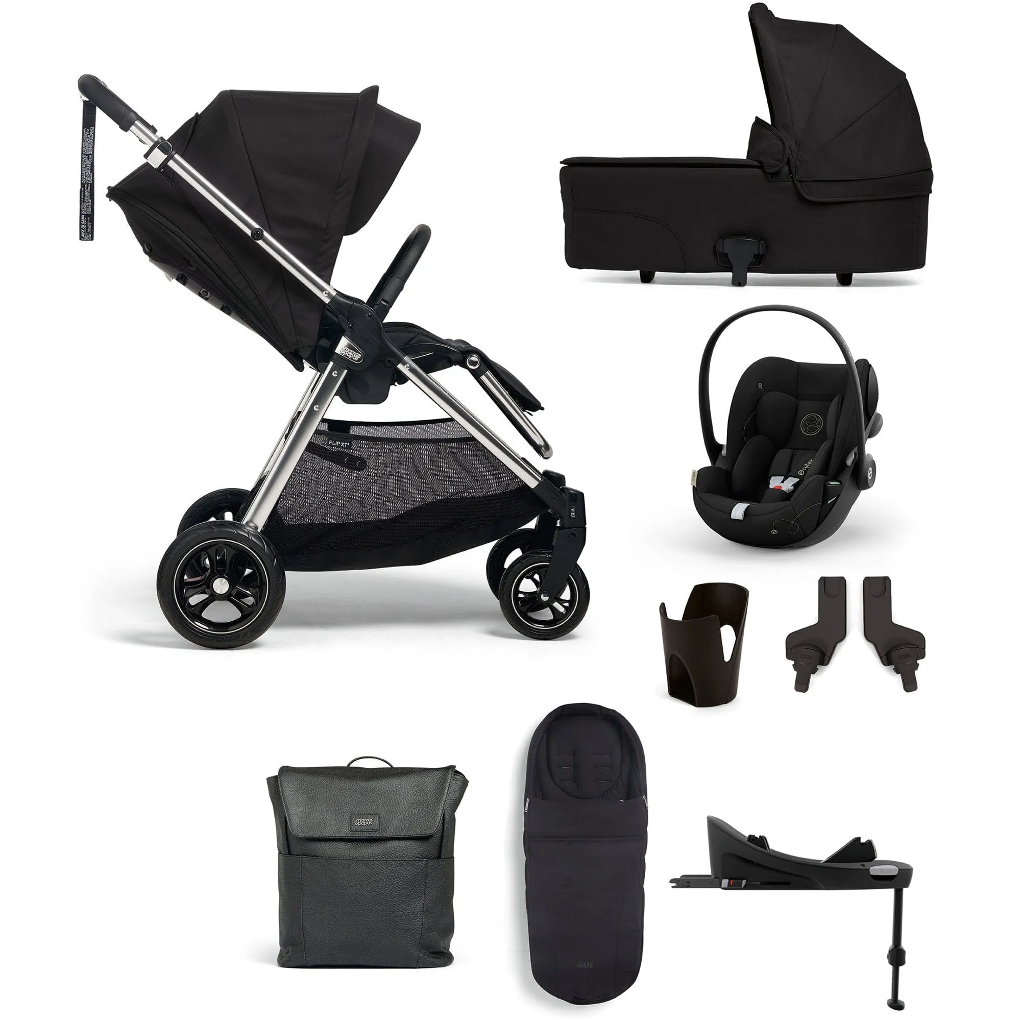 Mamas & Papas Flip XT³ 8 Piece Essentials Bundle with Car Seat - Slated Navy