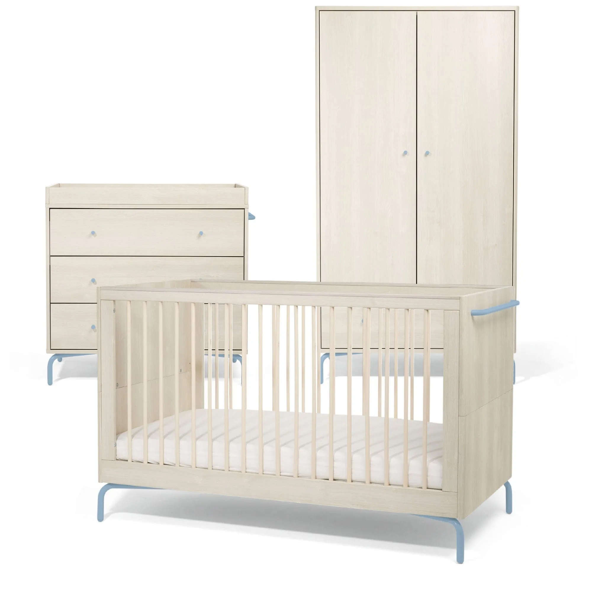 Mamas & Papas Kinlay 3 Piece Roomset in Dusty Blue