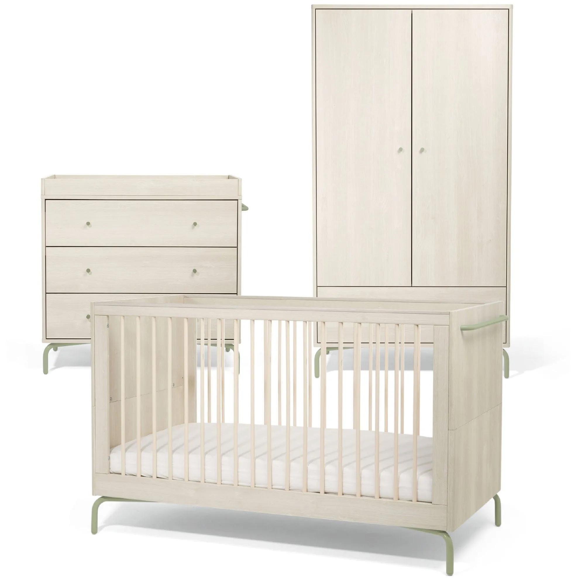 Mamas & Papas Kinlay 3 Piece Roomset in Moss Green
