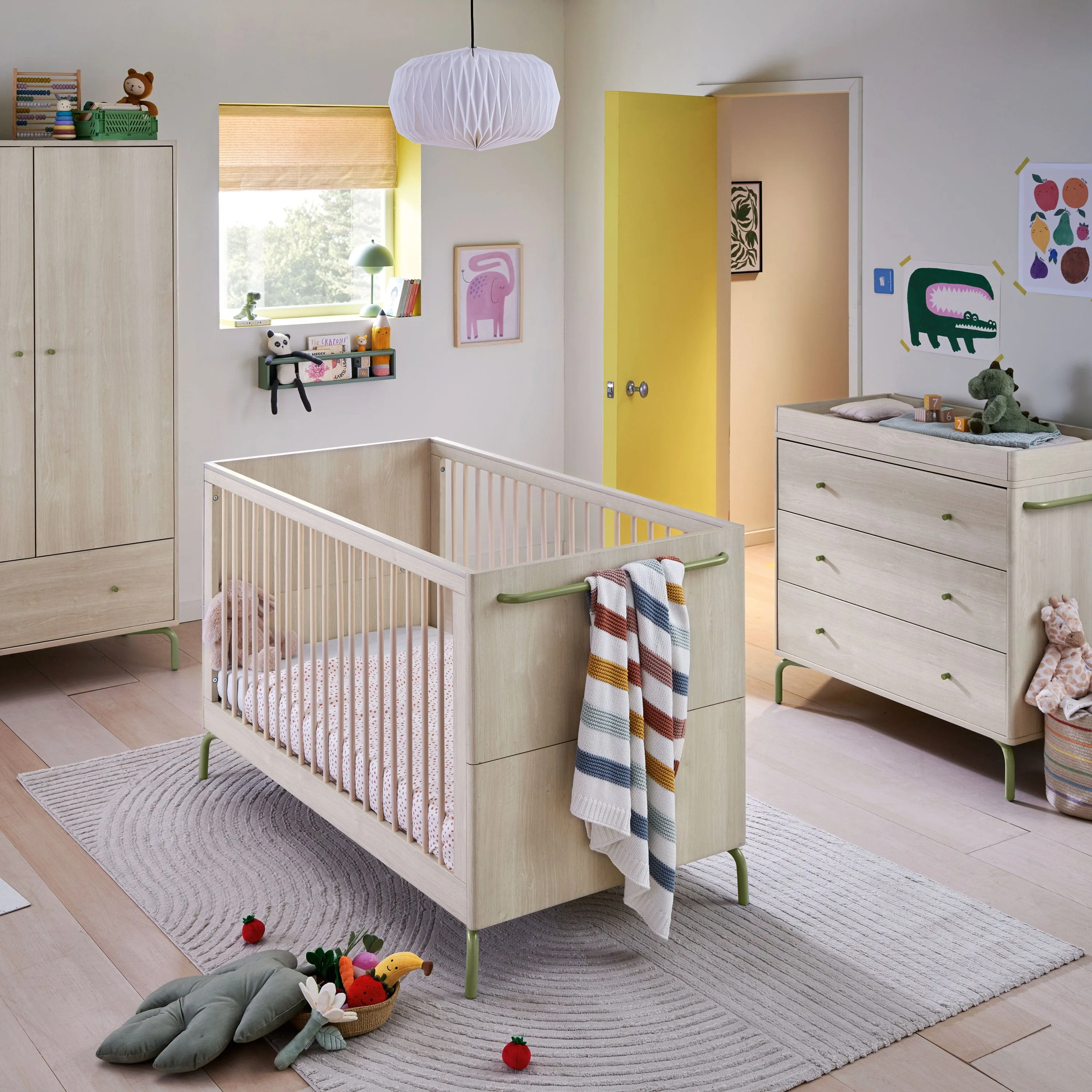 Mamas & Papas Kinlay 3 Piece Roomset in Moss Green