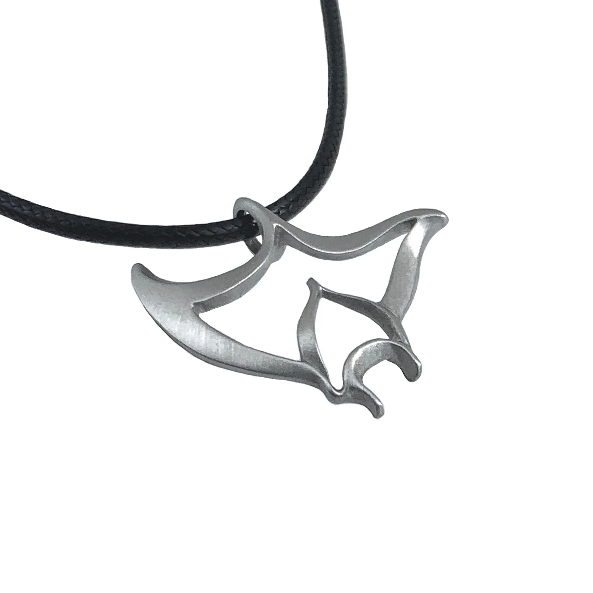 Manta Ray Necklace Pewter Pendant- Manta Ray Gift for Women and Men, Stingray Necklace, Gifts for Divers, Sea Life Jewelry for Divers, Stingray Charm