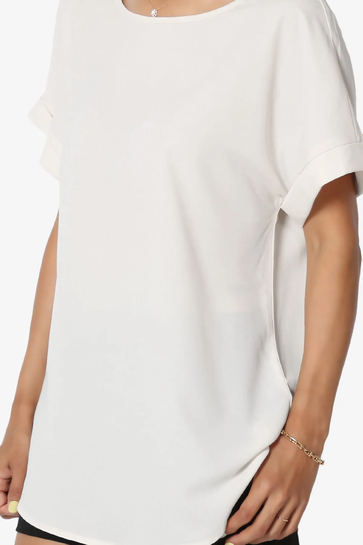 Marla Lightweight Woven Dolman Top PLUS