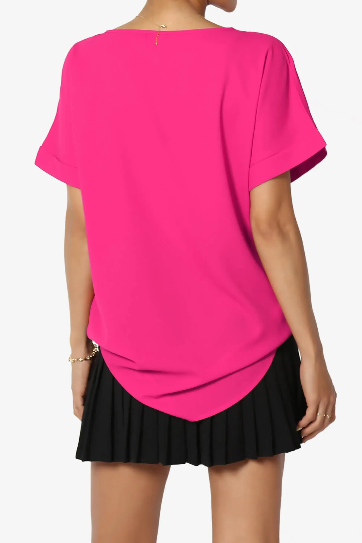 Marla Lightweight Woven Dolman Top PLUS