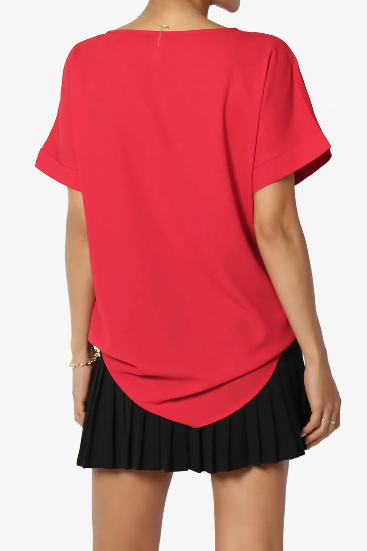 Marla Lightweight Woven Dolman Top PLUS