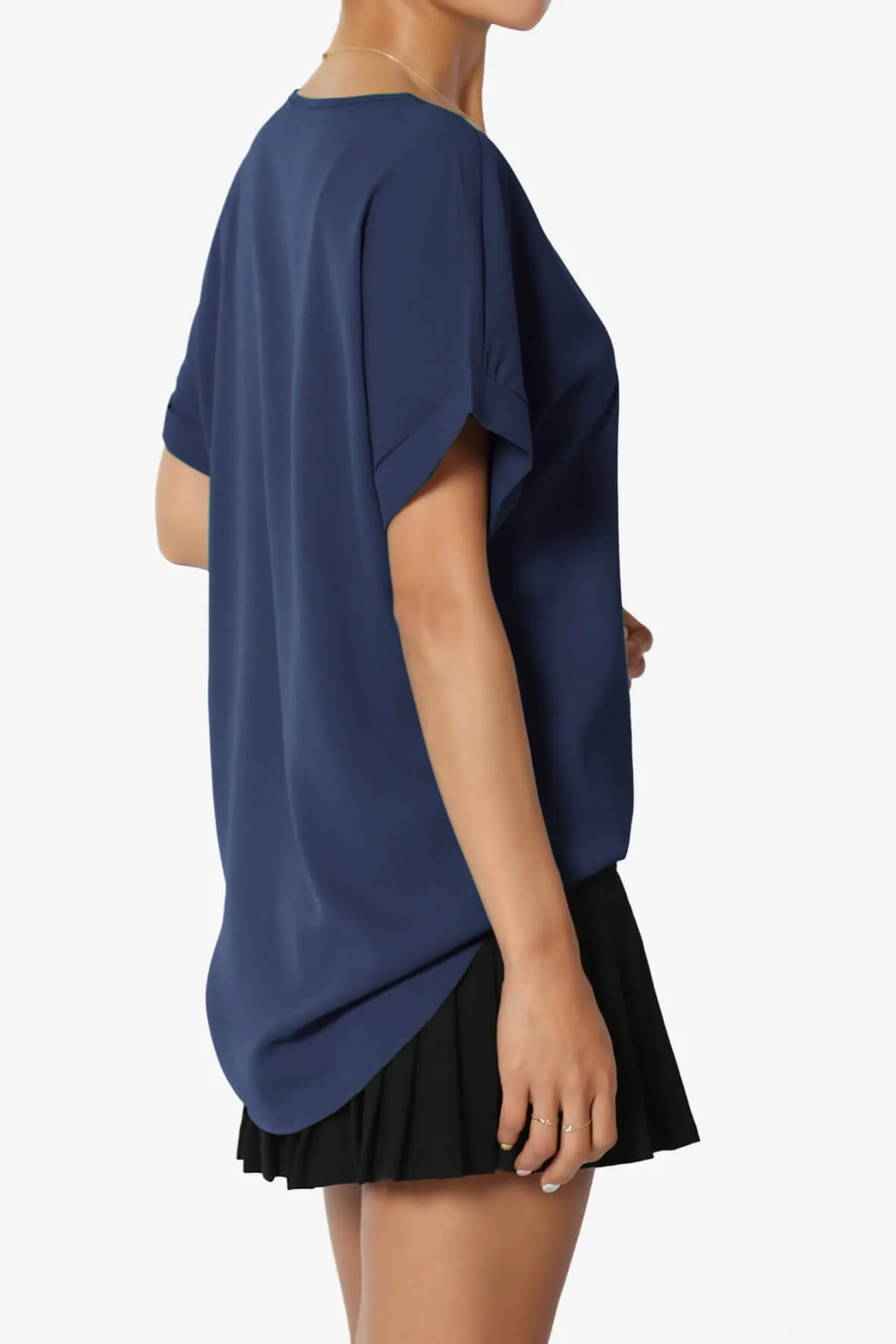 Marla Lightweight Woven Dolman Top PLUS