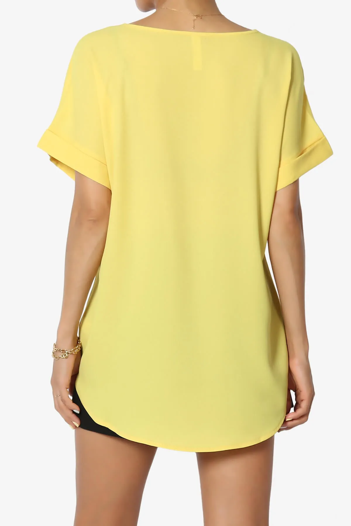 Marla Lightweight Woven Dolman Top PLUS