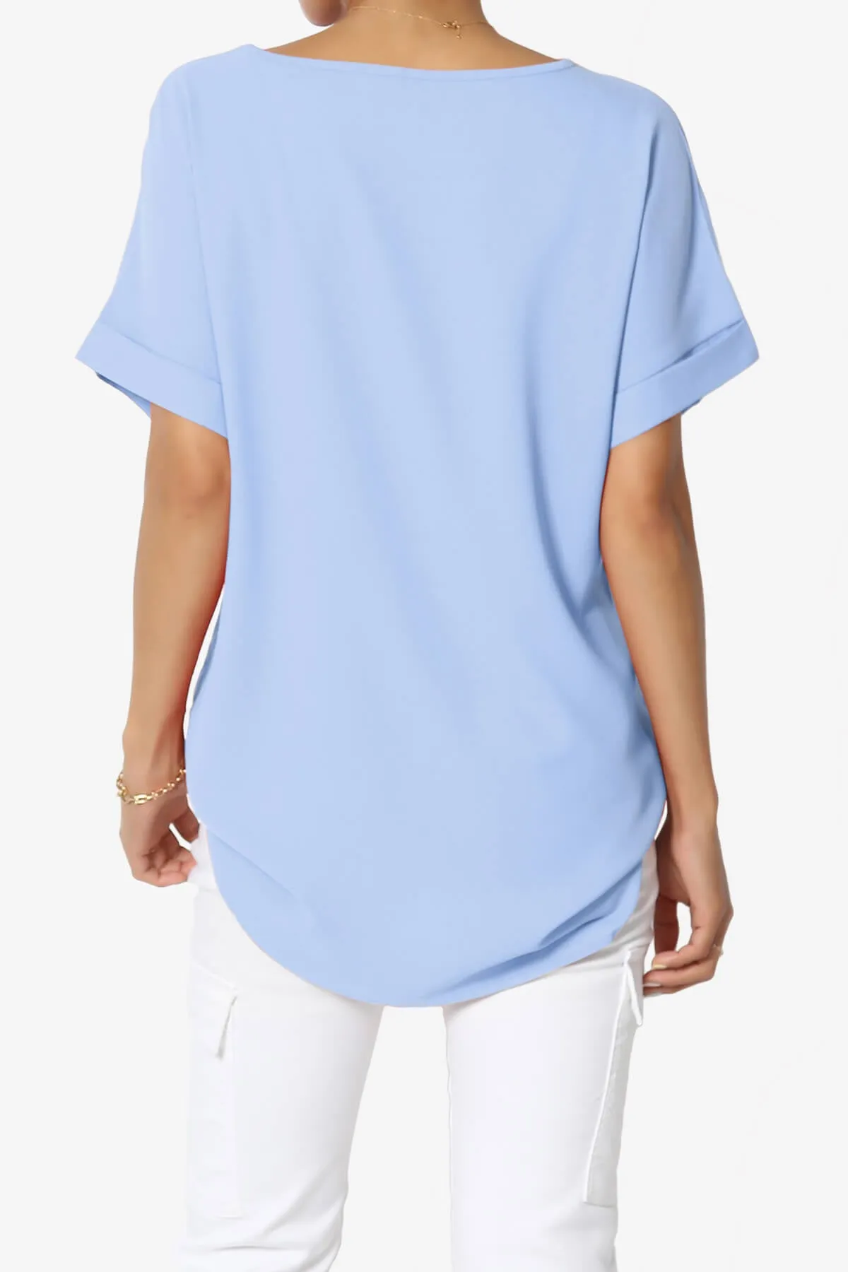 Marla Lightweight Woven Dolman Top PLUS