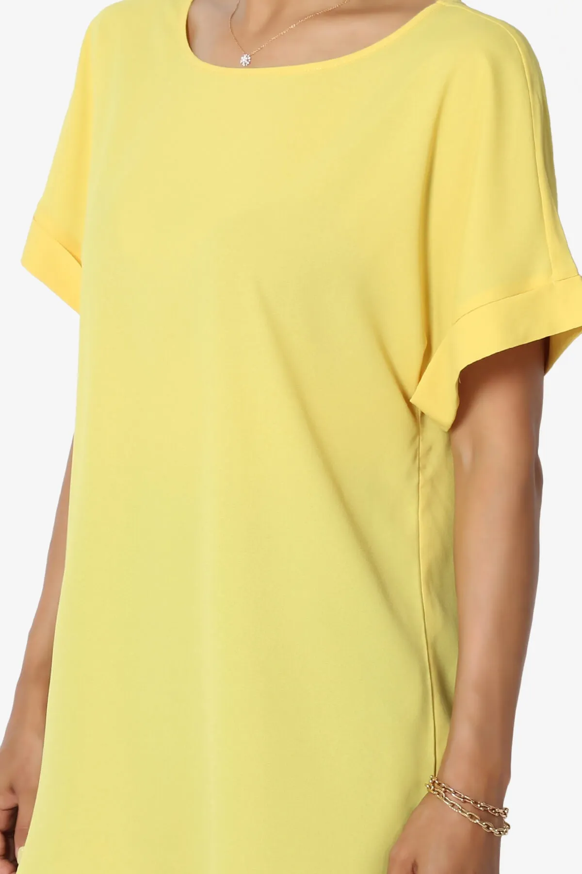 Marla Lightweight Woven Dolman Top PLUS