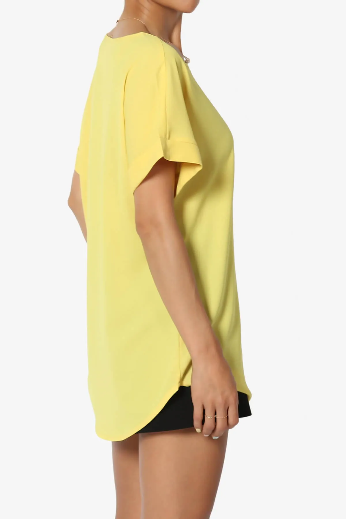 Marla Lightweight Woven Dolman Top PLUS