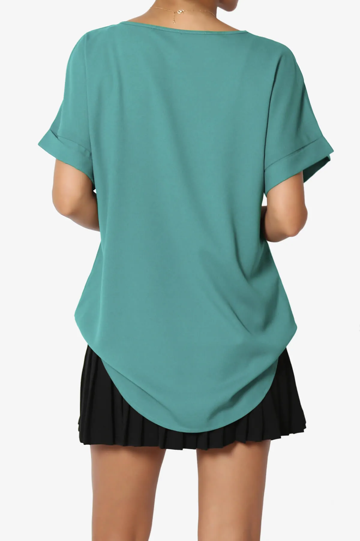 Marla Lightweight Woven Dolman Top PLUS