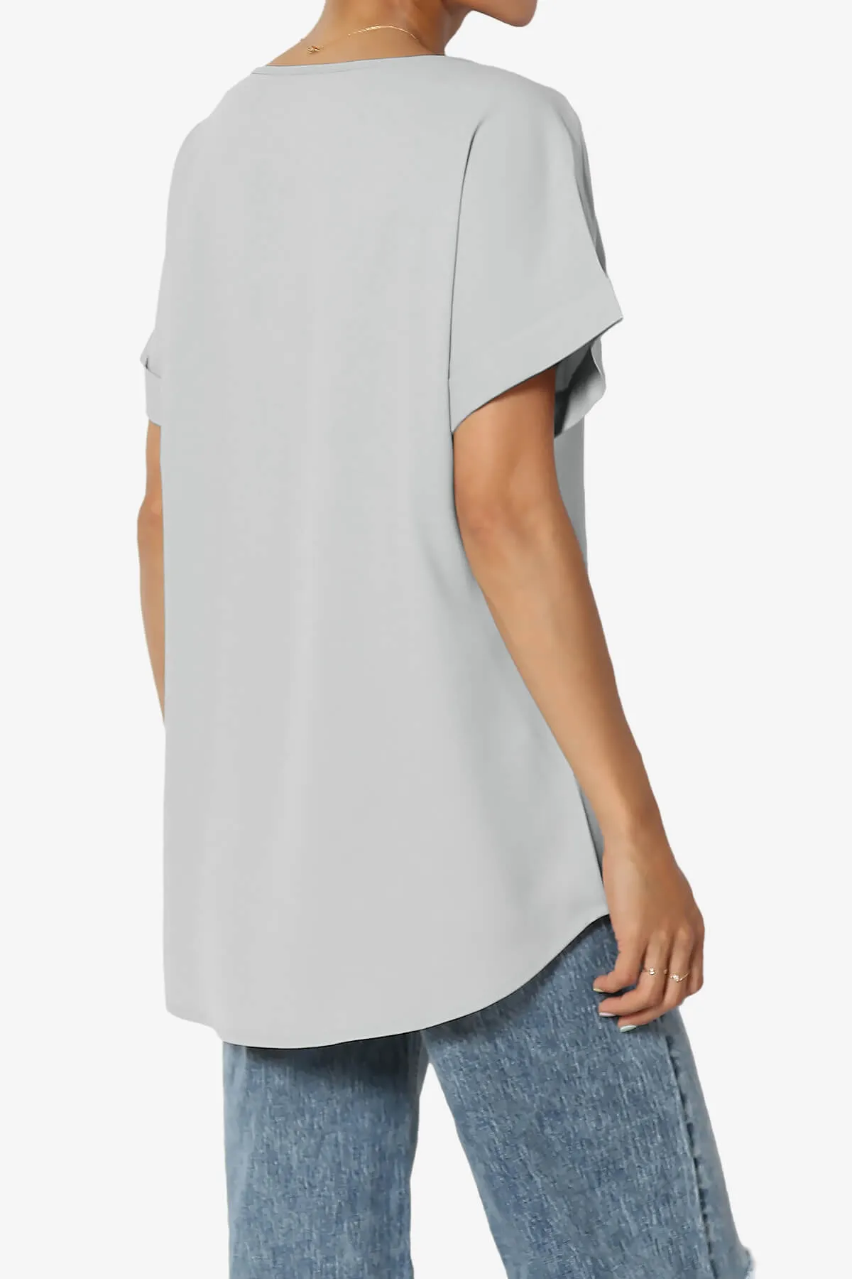 Marla Lightweight Woven Dolman Top PLUS