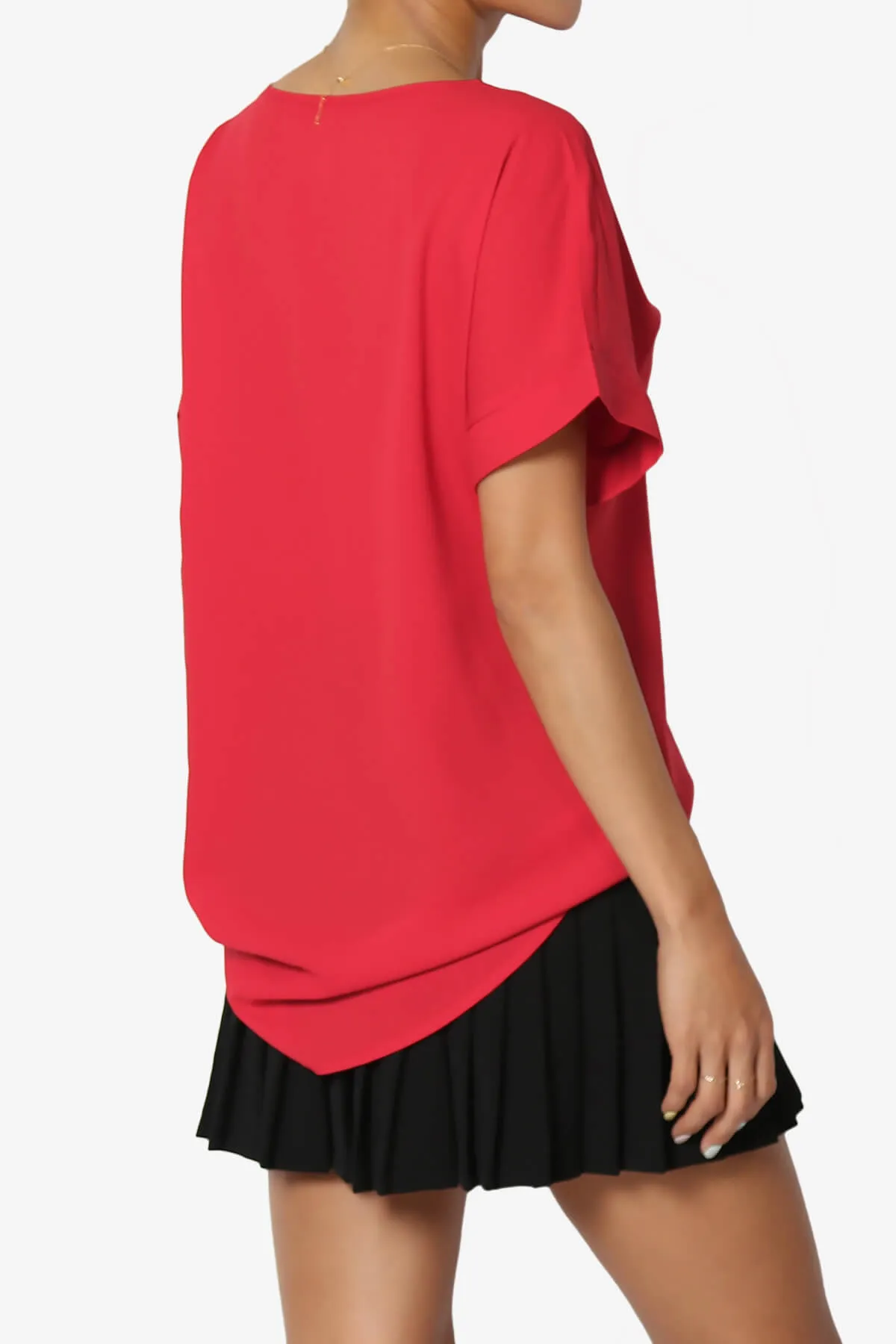 Marla Lightweight Woven Dolman Top PLUS