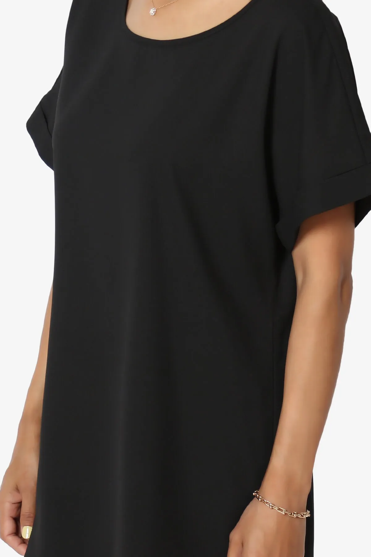 Marla Lightweight Woven Dolman Top PLUS