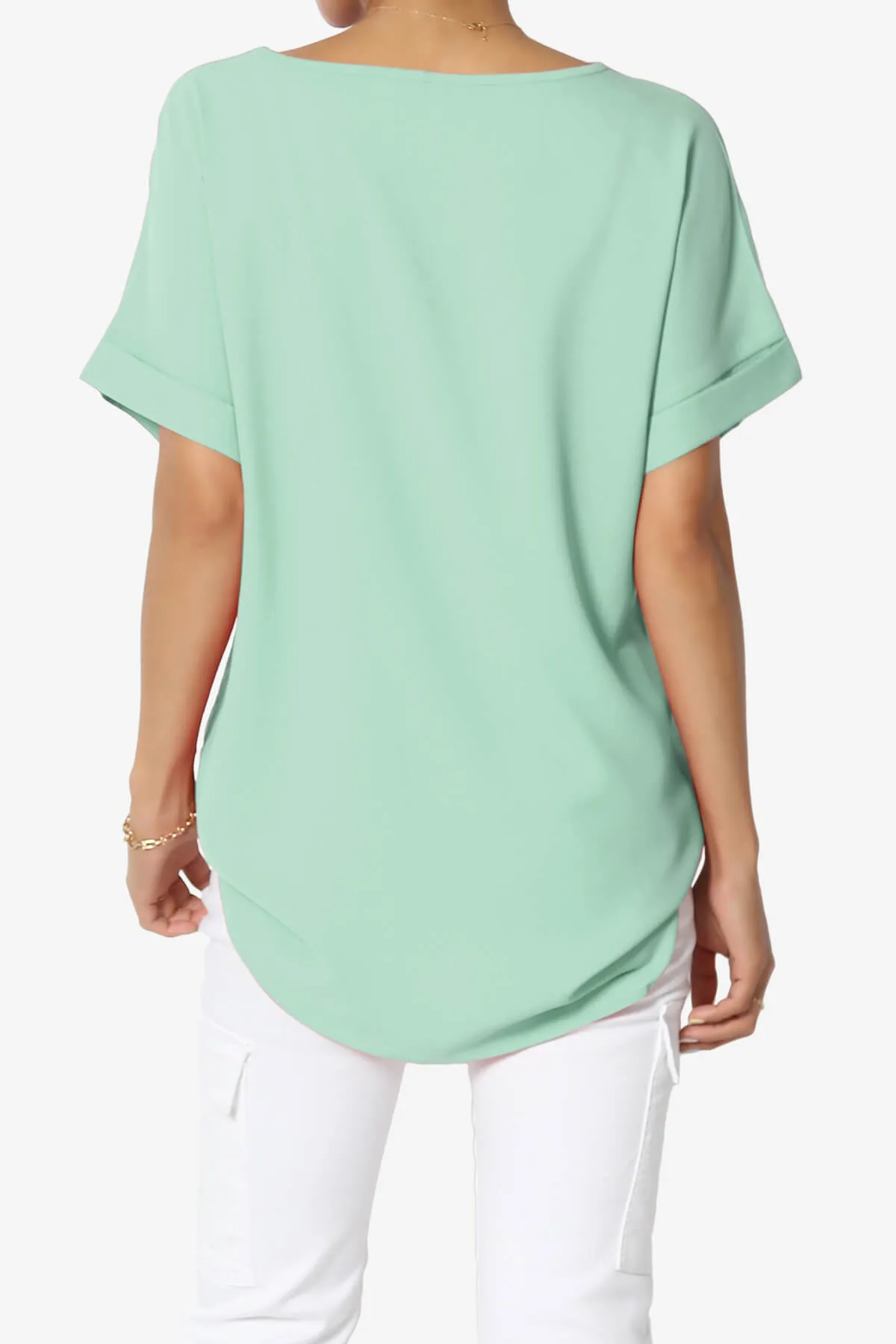 Marla Lightweight Woven Dolman Top