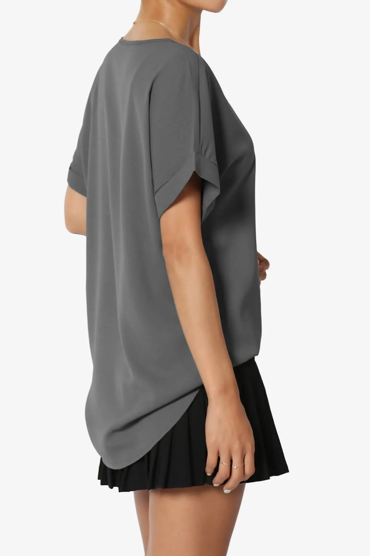 Marla Lightweight Woven Dolman Top