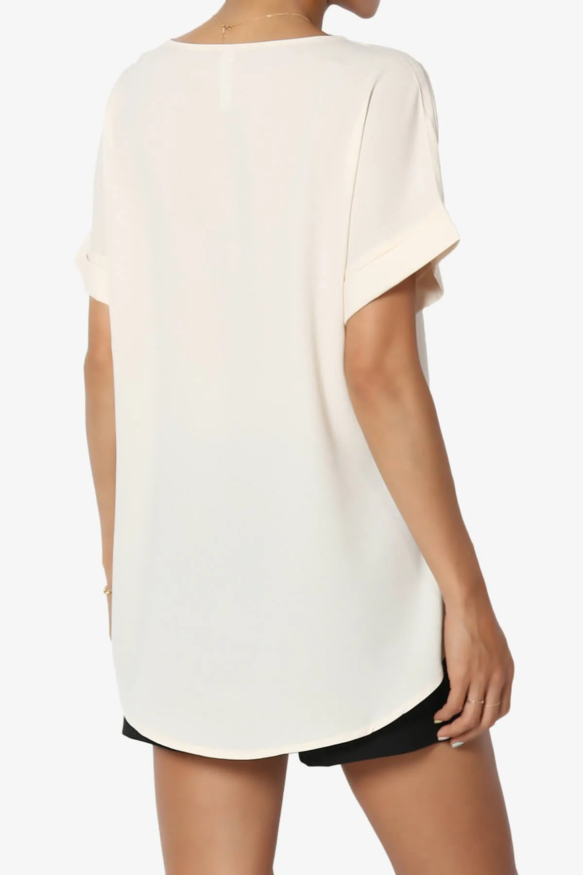 Marla Lightweight Woven Dolman Top
