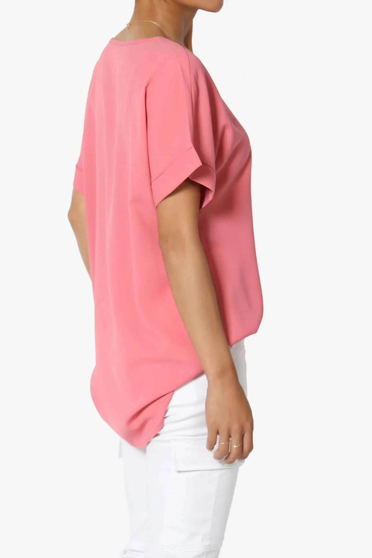 Marla Lightweight Woven Dolman Top
