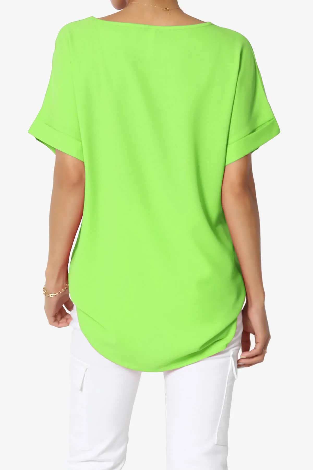 Marla Lightweight Woven Dolman Top