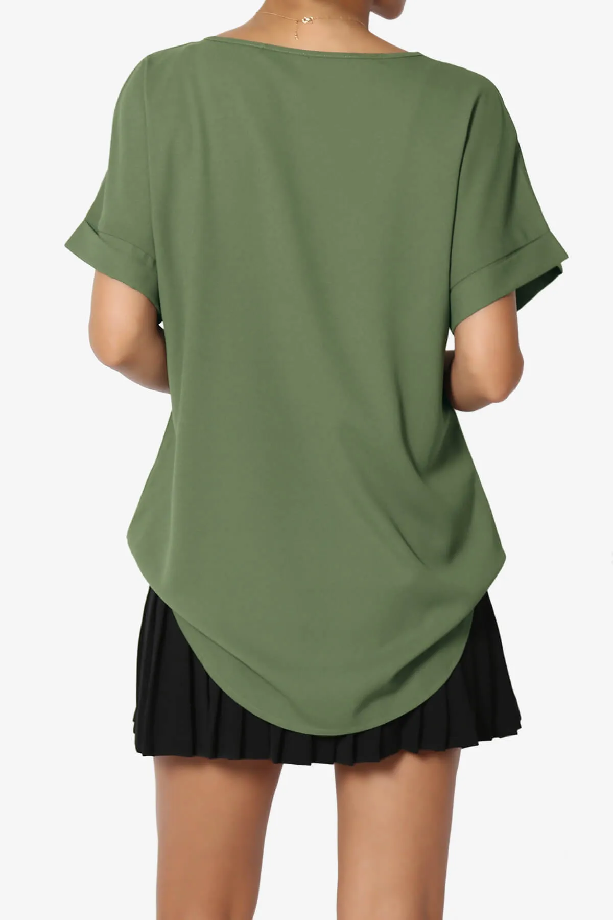 Marla Lightweight Woven Dolman Top