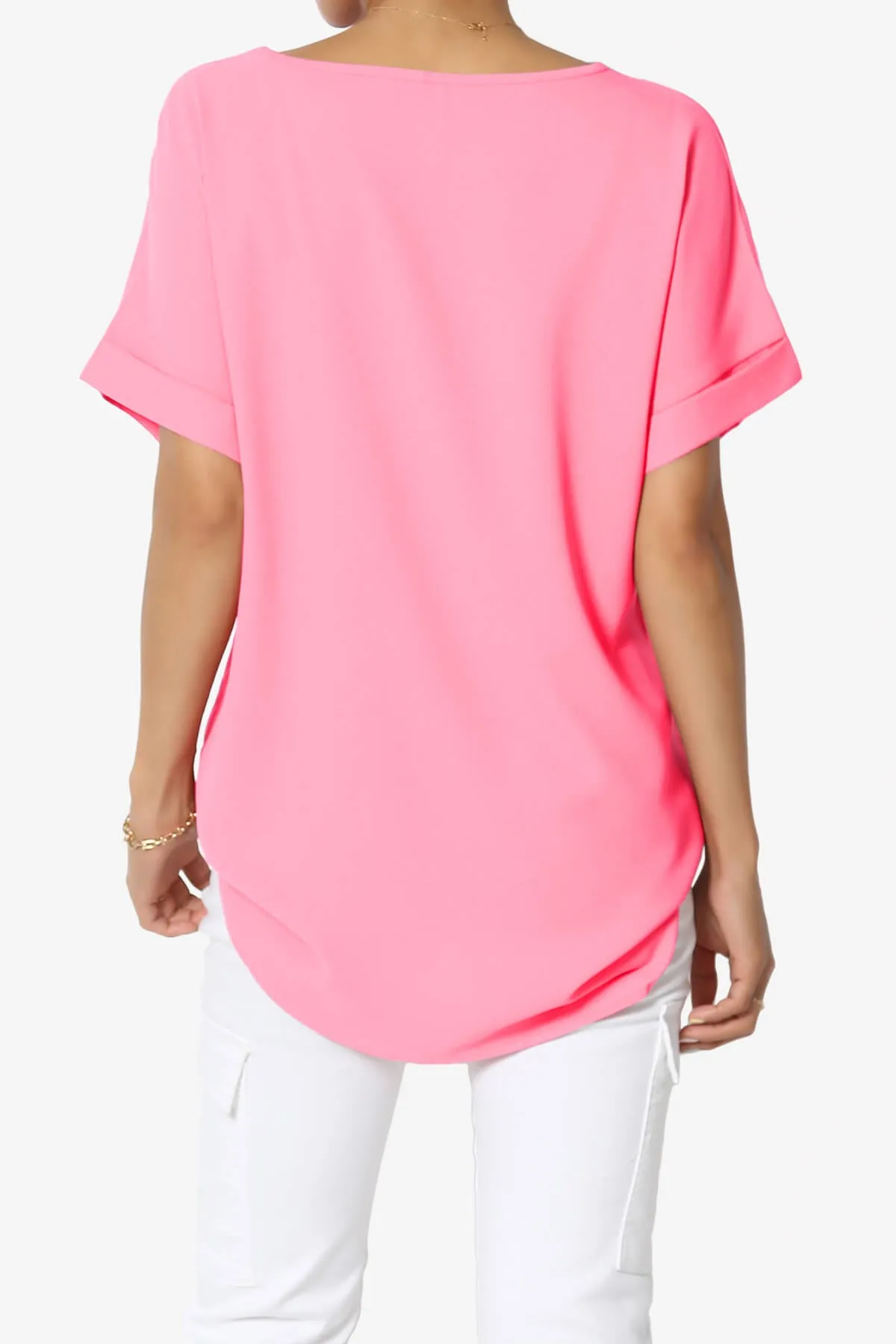 Marla Lightweight Woven Dolman Top
