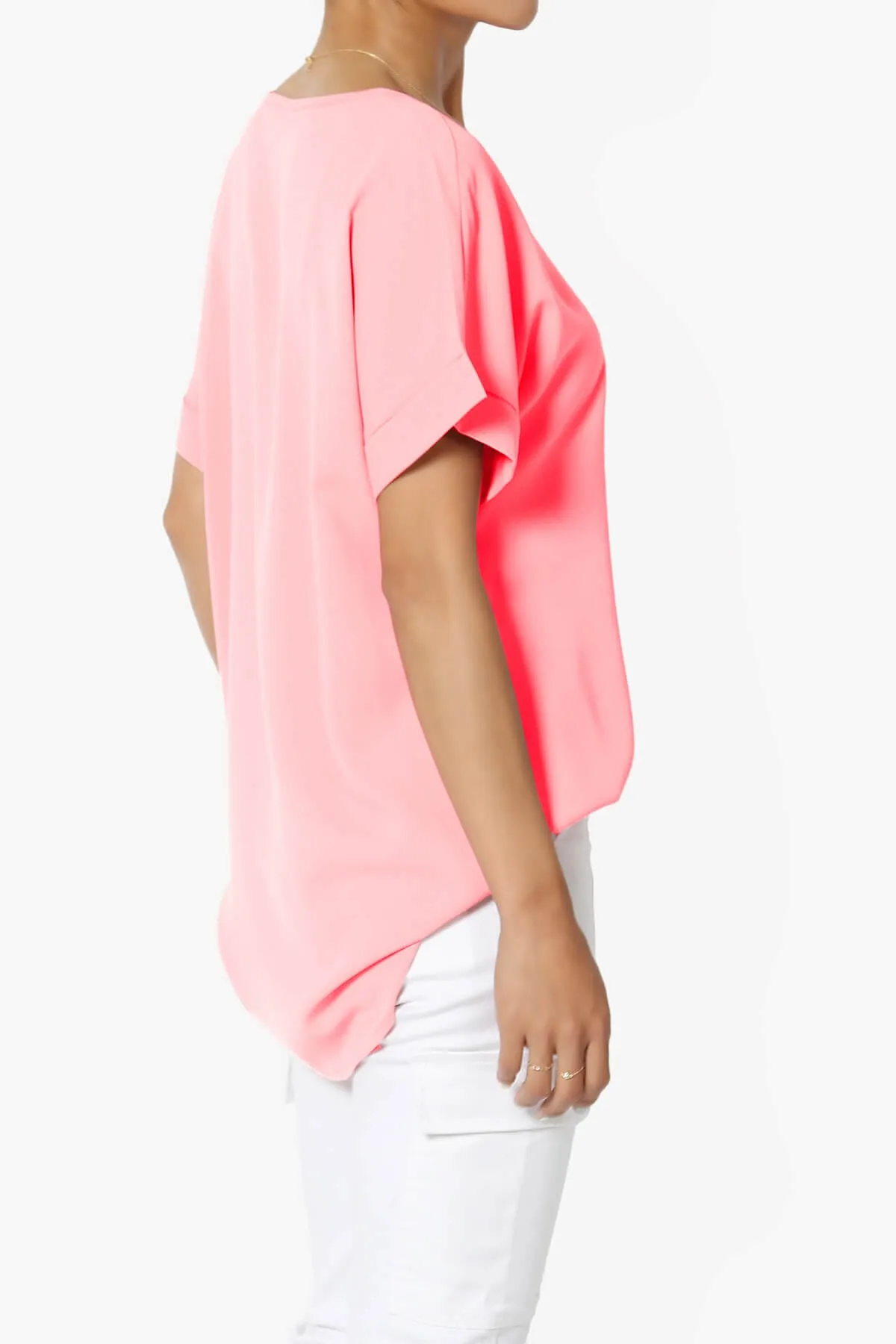 Marla Lightweight Woven Dolman Top