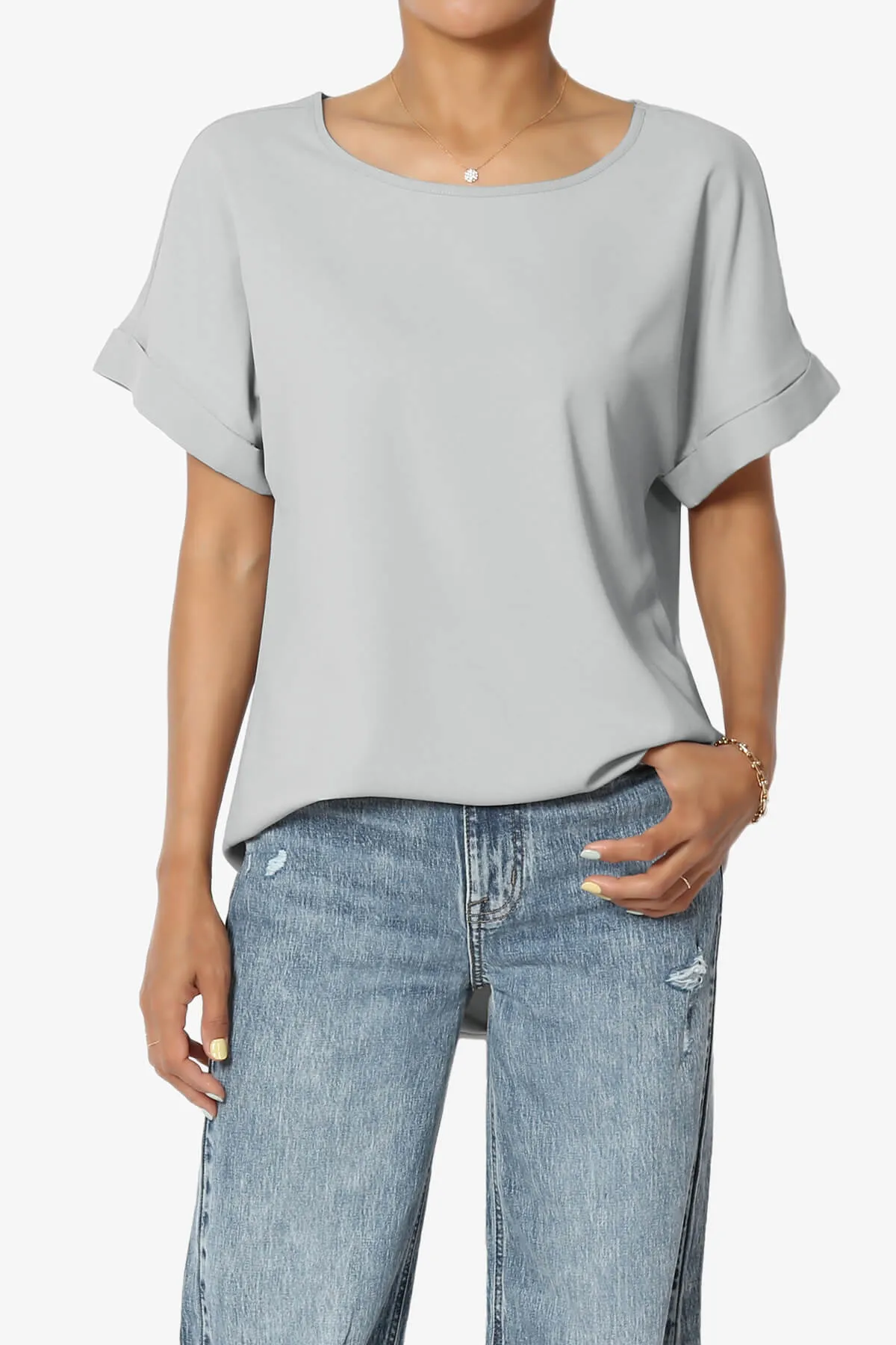 Marla Lightweight Woven Dolman Top