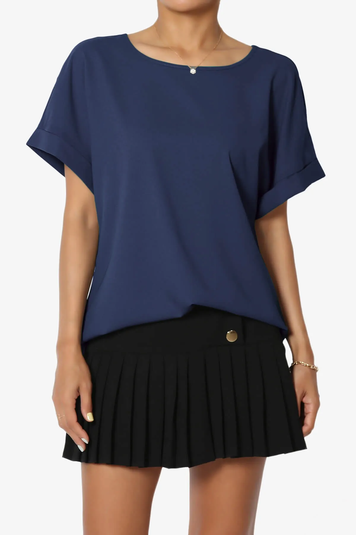 Marla Lightweight Woven Dolman Top