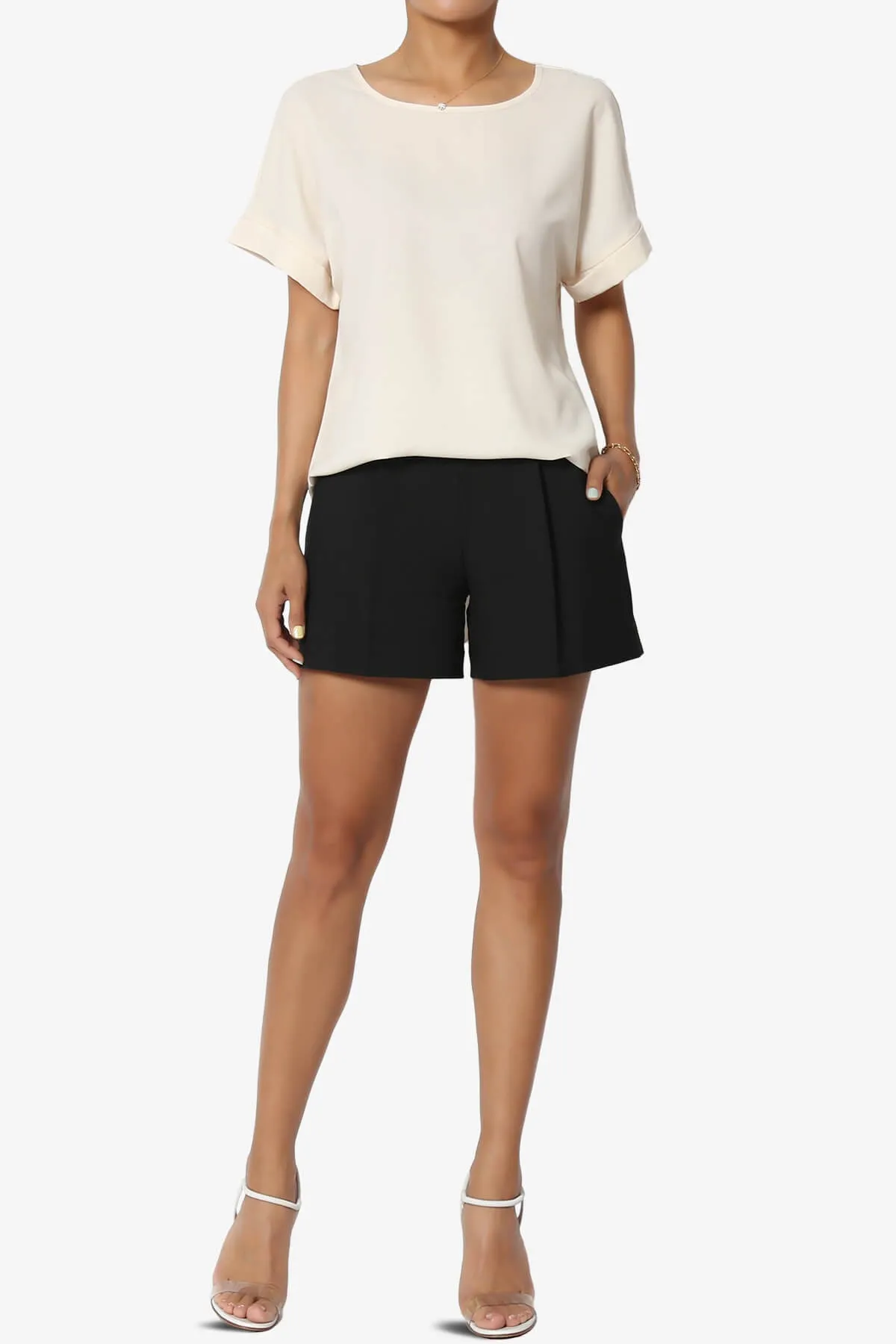 Marla Lightweight Woven Dolman Top