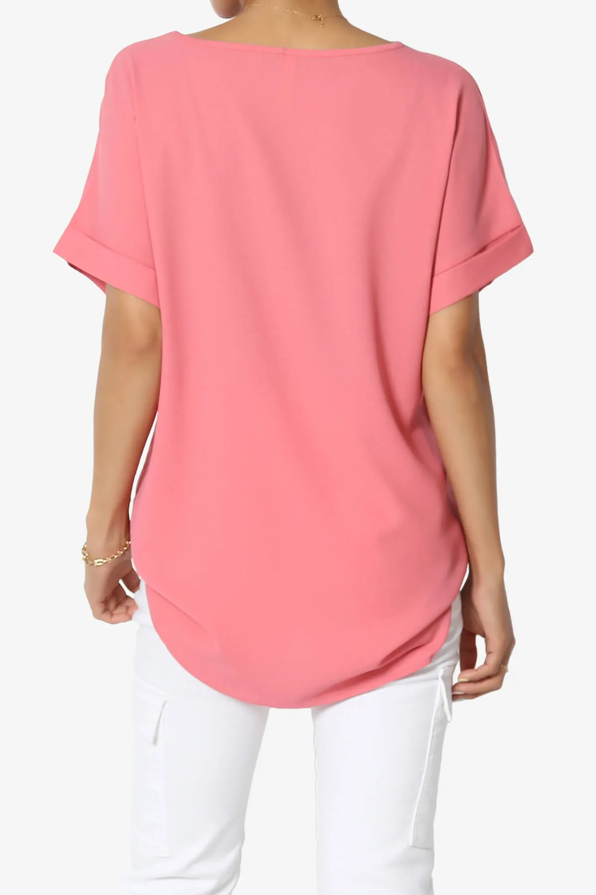 Marla Lightweight Woven Dolman Top