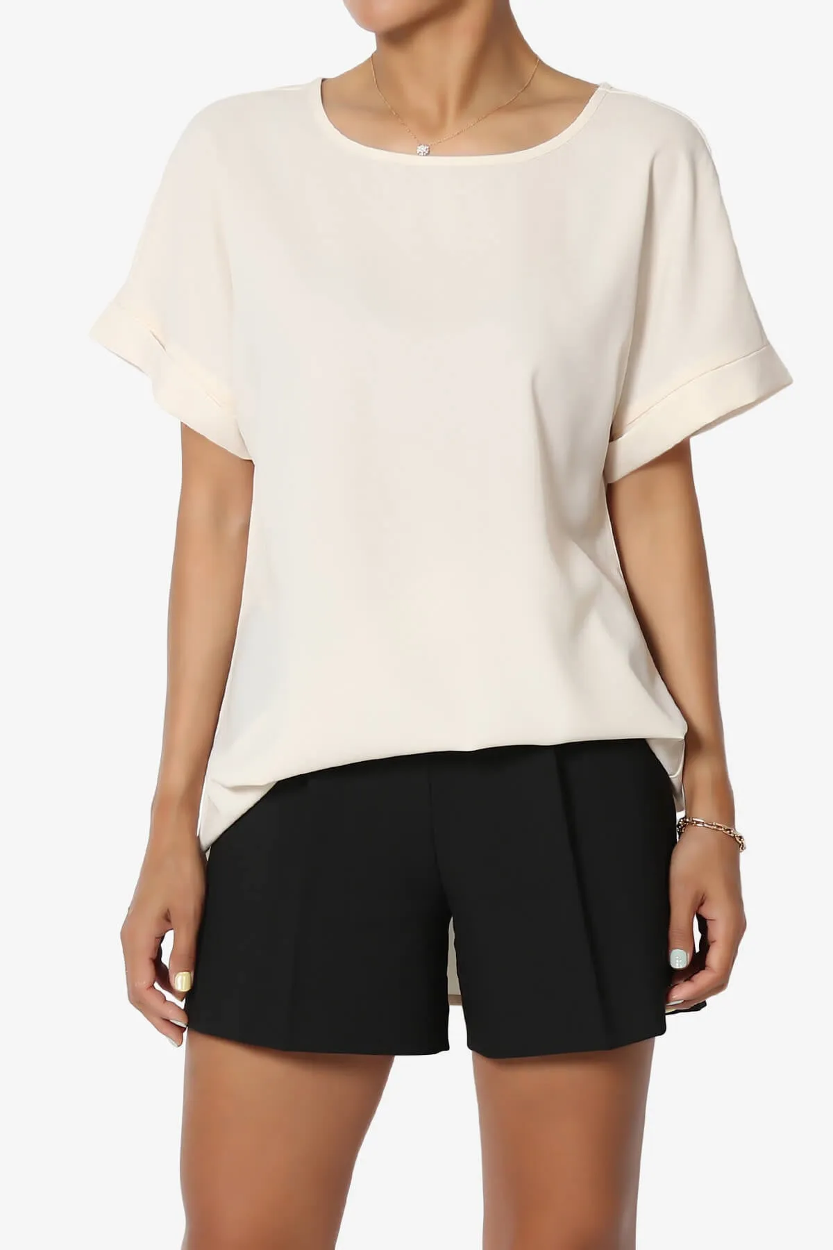 Marla Lightweight Woven Dolman Top