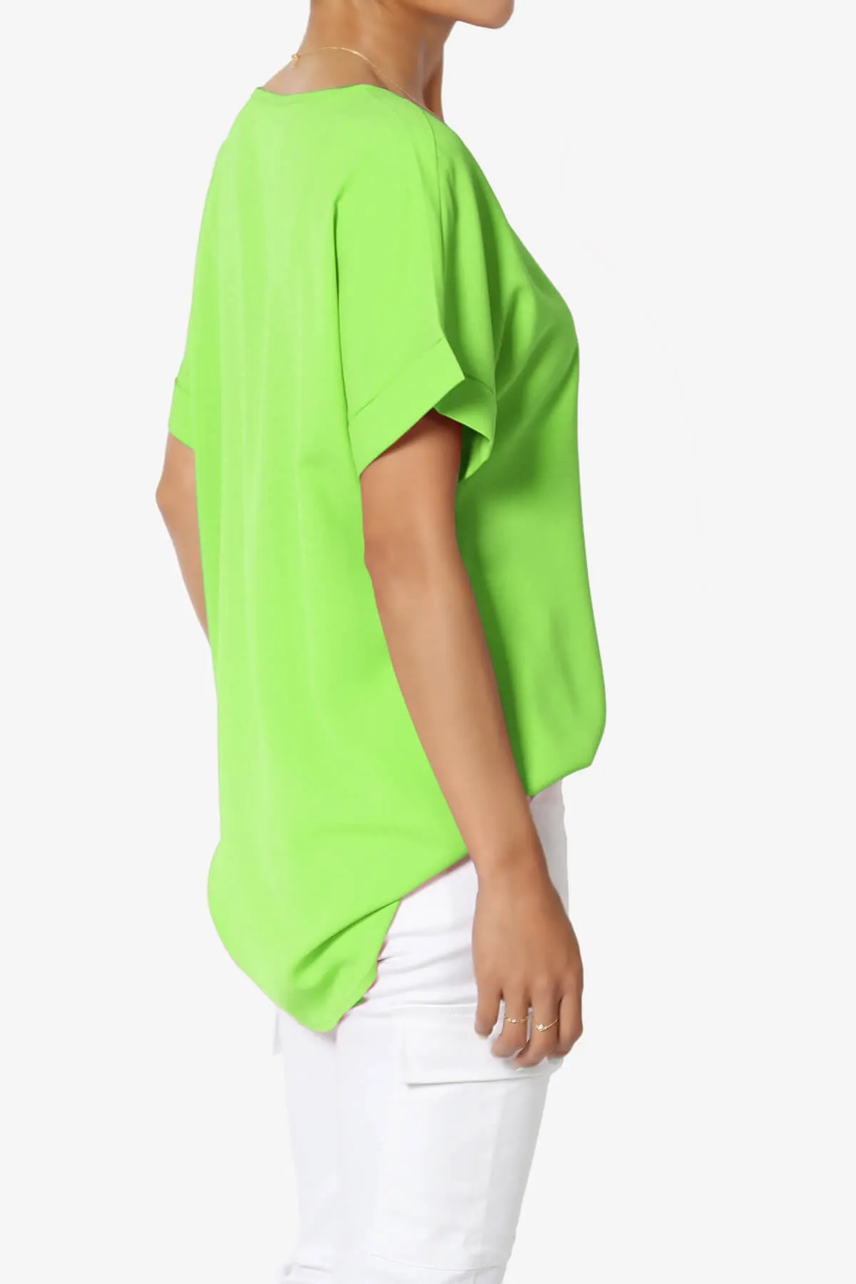 Marla Lightweight Woven Dolman Top