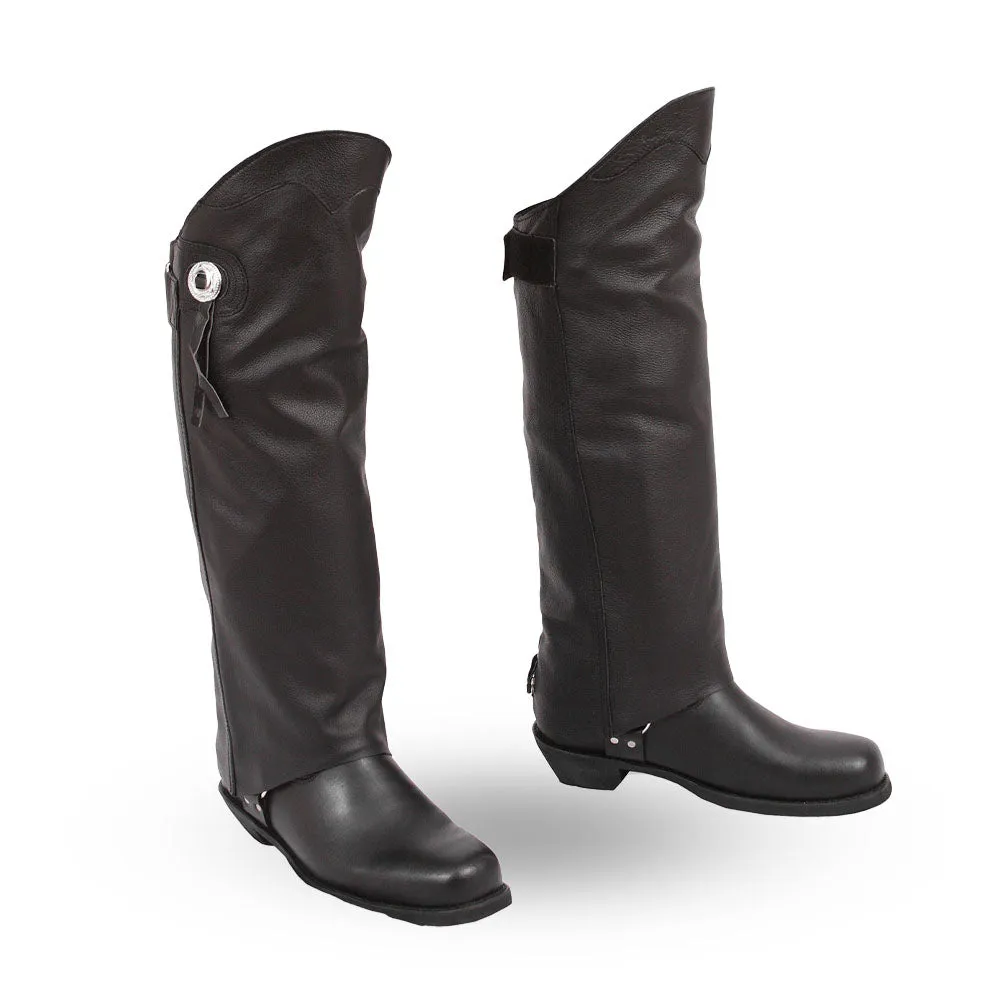 MIKADO Motorcycle Leather Half Chaps