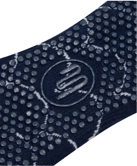 MoveActive Slide On Non Slip Grip Sock - Scallop Navy