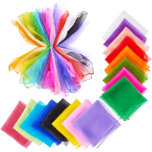 Multi-Coloured Square Sensory Dance Scarves