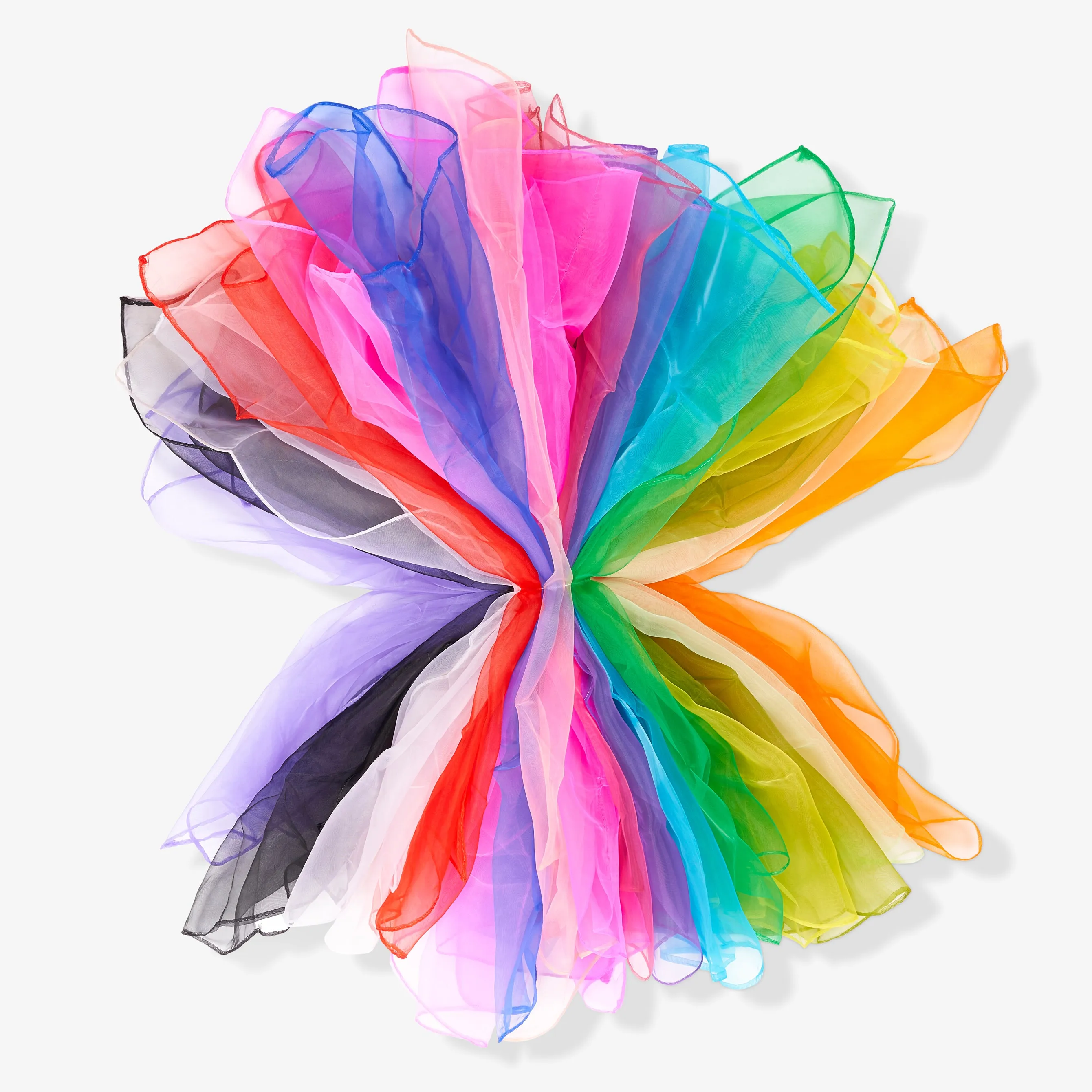 Multi-Coloured Square Sensory Dance Scarves