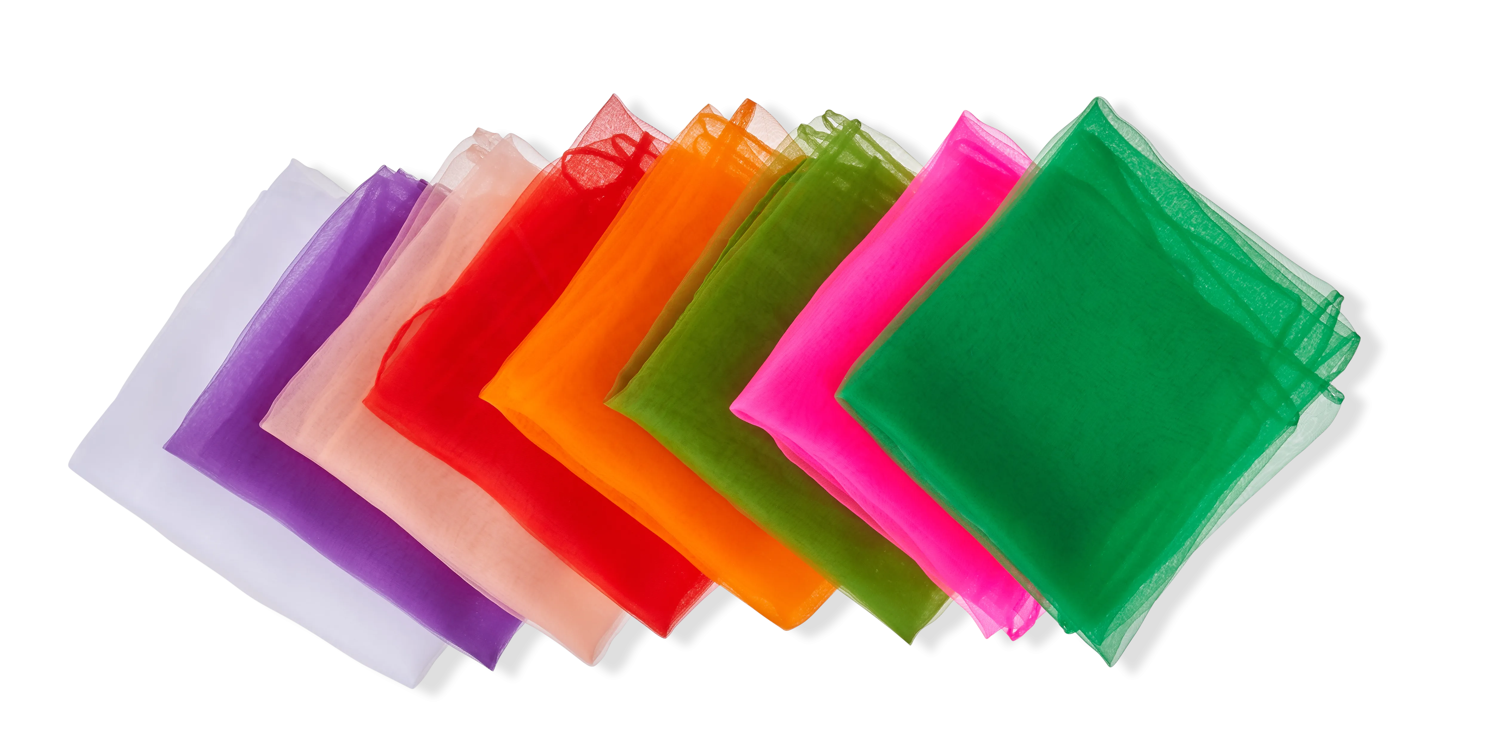 Multi-Coloured Square Sensory Dance Scarves